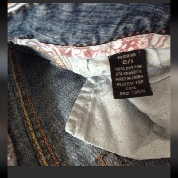 Rue 21 Girls Jeans Size 0/1 Medium Datk Wash Slim/ Skinny - Picture 5 of 10